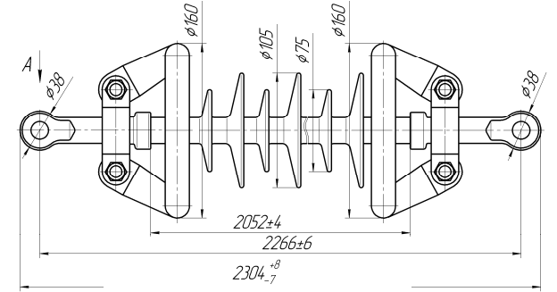 Изолятор ЛКЦ 70-220-5
